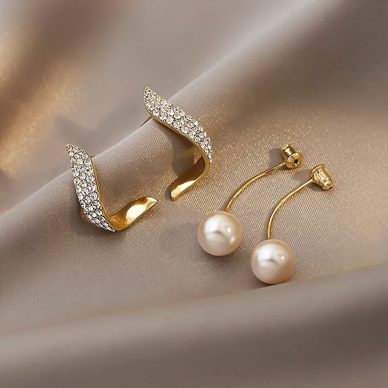 Premium design pearl stud earrings