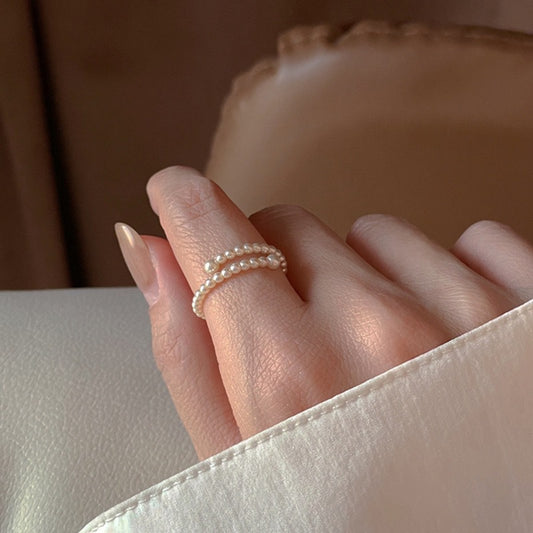 French Gentle Pearl Ring