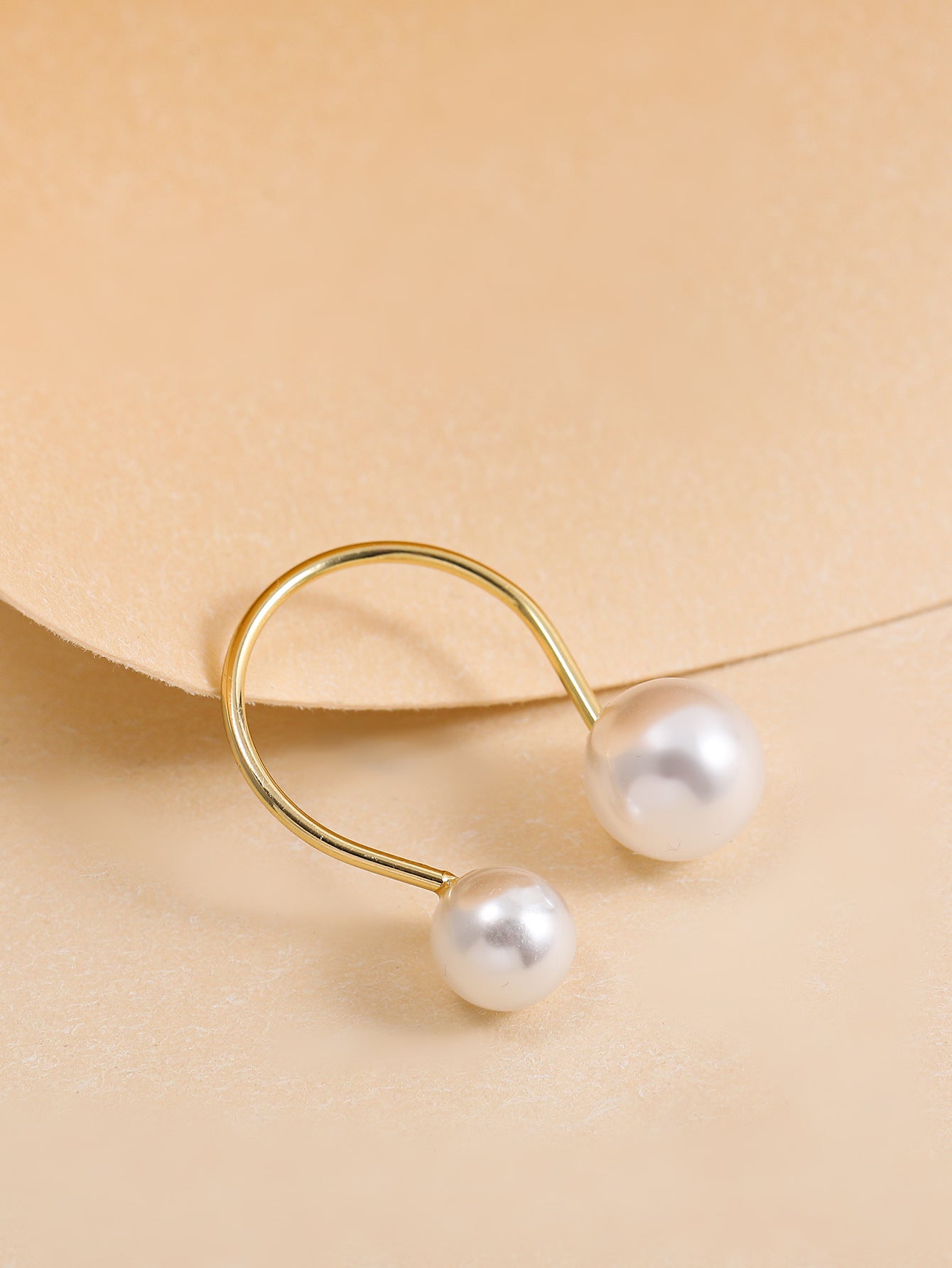 Size Perfect Round Design Pearl Ring