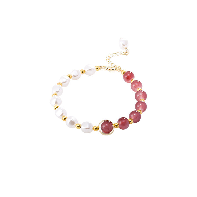 Baroque design pearl bracelet