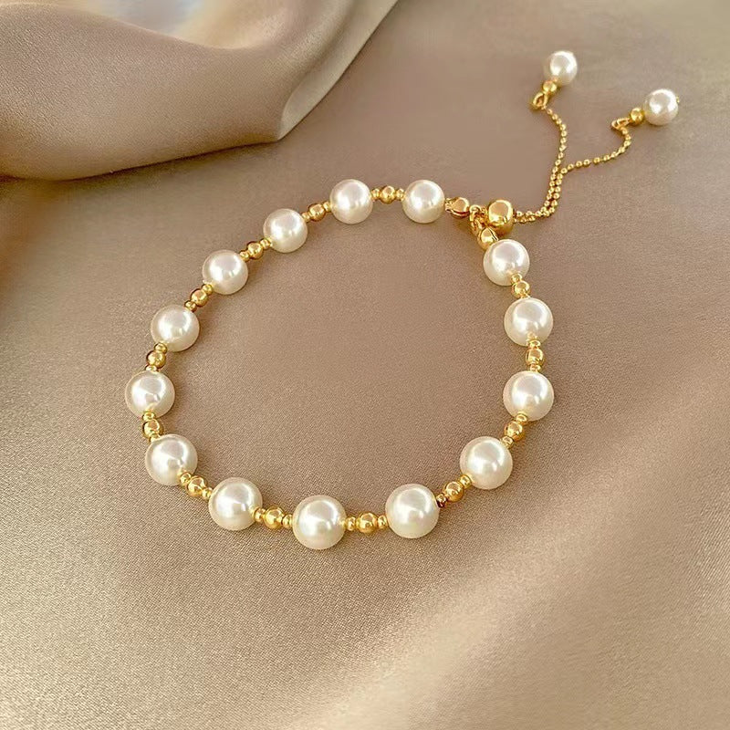 Simple design pearl bracelet