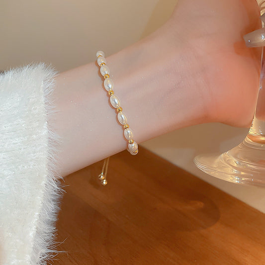 Simple design pearl bracelet